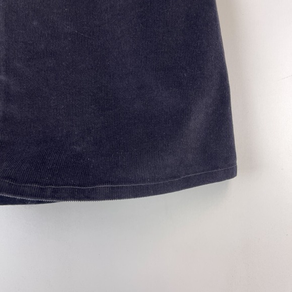 & Other Stories (10) Corduroy Mini A-Line Skirt Navy Blue - Picture 3 of 9